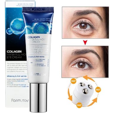 Farmstay: Collagen Water Full Moist Rolling Eye Serum - 25ml