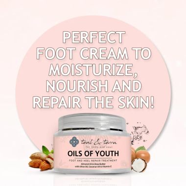 Teal and Terra: Foot And Heel Repair Treatment With Coconut & Olive Oil - 50ml