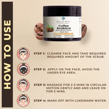 Teal and Terra: 3-In-1 Face Mask Coffee Arabica - 100gm