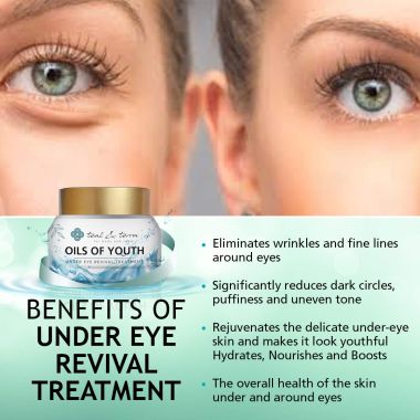 Teal and Terra: Under Eye Revival Treatment With Pure Essential Oils And Vitamins - 50ml