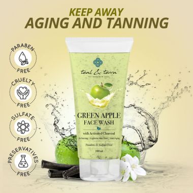 Teal and Terra: Green Apple Face Wash - 100ml