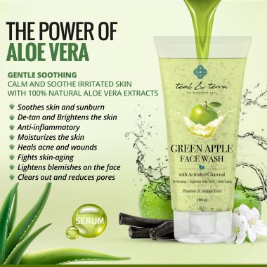 Teal and Terra: Green Apple Face Wash - 100ml