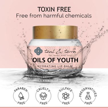 Teal and Terra: Hydrating Lip Balm With Avocado & Rose Oil - 50ml