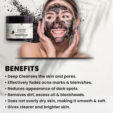 Teal and Terra: Activated Charcoal 3 In 1 Face Mask - 100gm