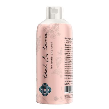 Teal and Terra: Luxury Hydrating Body Oil After Bath With Argan & Rose Oil - 200ml