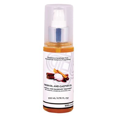 Teal and Terra: Onion & Castor Hair Oil For Hairfall Control, Hair Regrowth & Dandruff Control - 100ml
