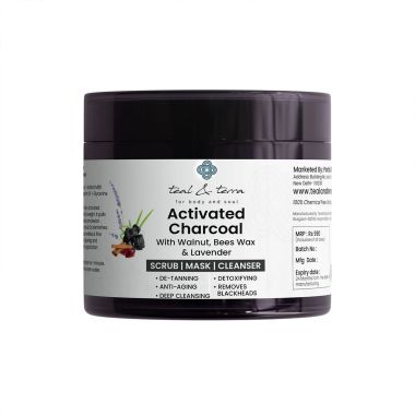 Teal and Terra: Activated Charcoal 3 In 1 Face Mask - 100gm