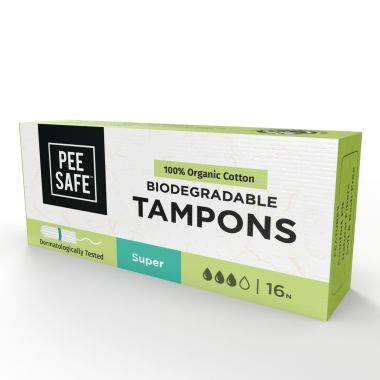 Pee Safe: Organic Cotton Tampon (Super, 16N)