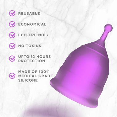 Pee Safe: Reusable Menstrual Cup with Medical Grade Silcone for Women - Extra Small
