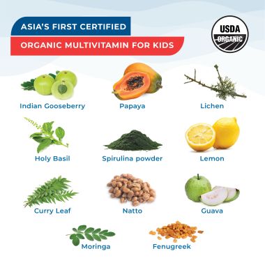Wellbeing Nutrition: Captain America Melts | Kids Organic Multivitamin with Vitamin A, B-Complex, C, D and Iron - Mixed Berry Flavor (30 Oral Thin Strips)
