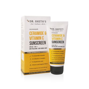 Dr. Sheth's: Ceramide & Vitamin C Sunscreen SPF 50 - 50g