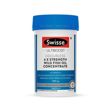 Swisse: Special Offer -4X STRENGTH WILD FISH OIL - 60 CAPSULES