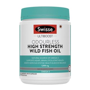 Swisse: SWISSE HIGH STRENGTH WILD FISH OIL (1500MG) - 200 CAPSULES