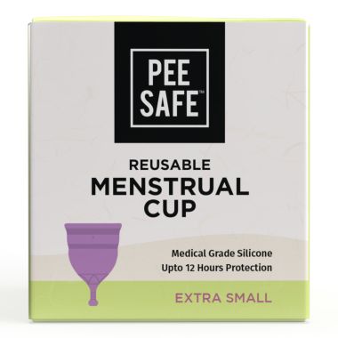 Pee Safe: Reusable Menstrual Cup with Medical Grade Silcone for Women - Extra Small