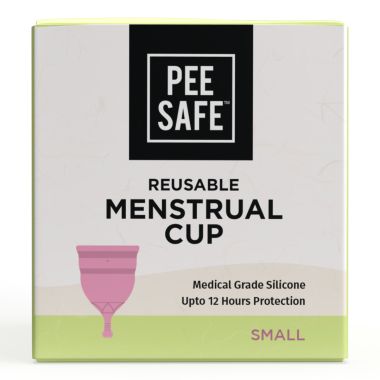Pee Safe: Reusable Menstrual Cup with Medical Grade Silcone for Women - Small