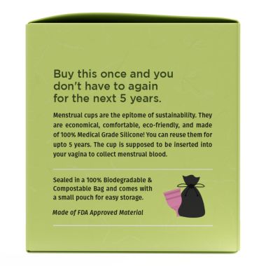 Pee Safe: Reusable Menstrual Cup with Medical Grade Silcone for Women - Small