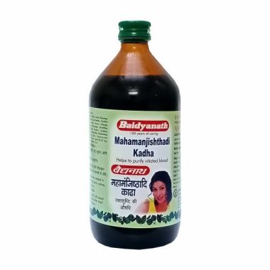 Baidyanath: Mahamanjisthadi Kadha - Natural Blood Purifier | For pimple free and acne free skin-200 ml