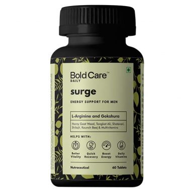 Bold Care: Surge - L-Arginine Supplements -Improves Vitality (60 Tablets) - 76gm