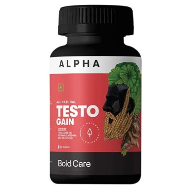 Bold Care: Alpha - Natural Testosterone Booster for Men (60 Tablets) - 76gm