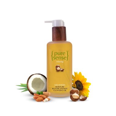 PureSense: Macadamia Moisture Restore Shower Cleansing Oil - 200ml