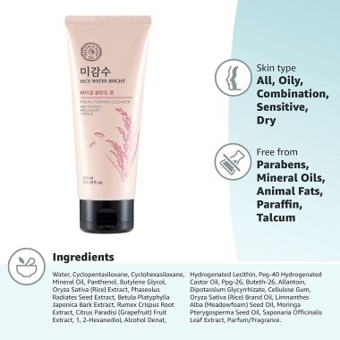 The Face Shop: Rice Water Bright Cleansing Foam | 150ml