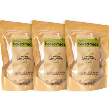 Foodcloud: Baked Ajwain Mathi - 495 gm (Pack of 3)