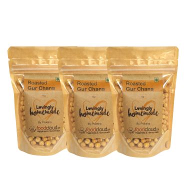 Foodcloud: Roasted Gur Chana - 225 gm (Pack of 3)
