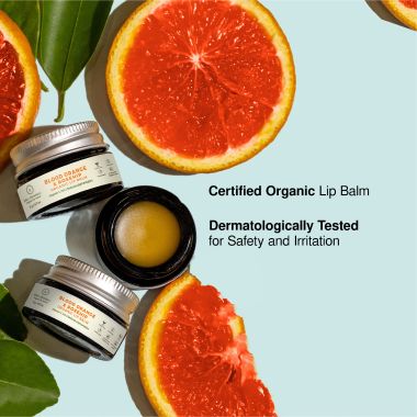 Juicy Chemistry: Blood Orange & Rosehip Lip Balm for Pigmented & Dry Lips - 5gm