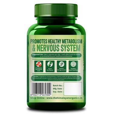 Vlado's Himalayan Organics: Plant Based Vitamin B12 Natural - 120 Veg Capsules