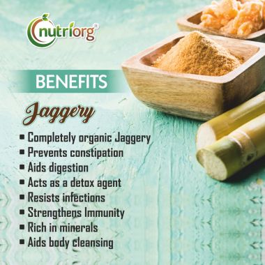 Nutriorg: Certified Organic Jaggery Powder - 700 gm ( Pack of 2)