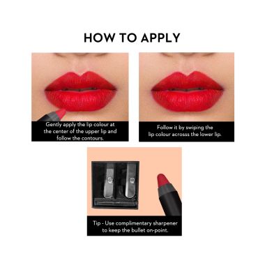 Sugar Cosmetics : Matte As Hell - Crayon Lipstick -12 Baby Houseman (Deep Pink) - 2.8gm
