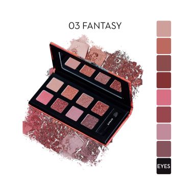 Sugar Cosmetics : Cosmetics Blend The Rules Eyeshadow Palette - 03 Fantasy (Mauve) - 10.4gm