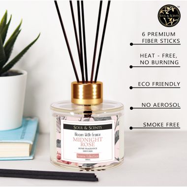 Soul & Scents: Midnight Rose Reed Diffuser 120ml
