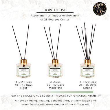 Soul & Scents: Lemongrass Reed Diffuser 120ml