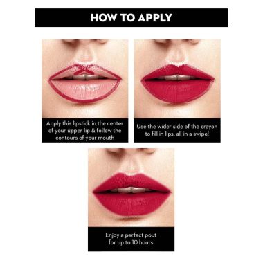 Sugar Cosmetics : Matte As Hell - Crayon Lipstick -10 Cherry Darling (Cherry Red) - 2.8gm