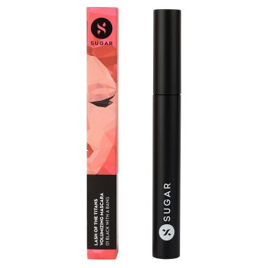 Sugar Cosmetics : Lash Of The Titans - Volumizing Mascara - 01 Black With A Bang (Black Mascara) - 5ml