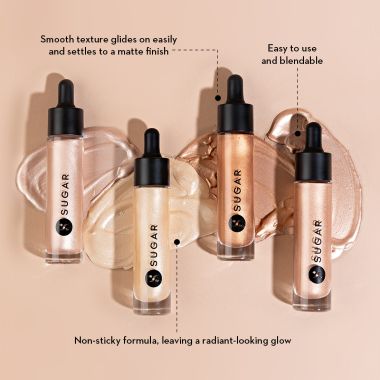 Sugar Cosmetics : Own The Light - Liquid Highlighter - 01 Babe Blaze (Champagne Gold) - 20ml