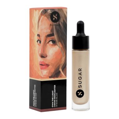 Sugar Cosmetics : Own The Light - Liquid Highlighter - 01 Babe Blaze (Champagne Gold) - 20ml