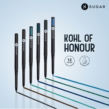 Sugar Cosmetics : Kohl Of Honour - Intense Kajal - 04 True Blue (Blue Kajal) - 0.25gm