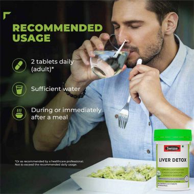 Swisse: Ultiboost Liver Detox Supplement for Complete Liver Support, Cleansing and Detox - 30 Tablets