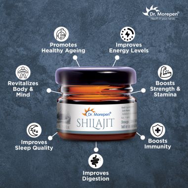 Dr. Morepen: Natural & Pure Himalayan Shilajit Resin - 126 gm