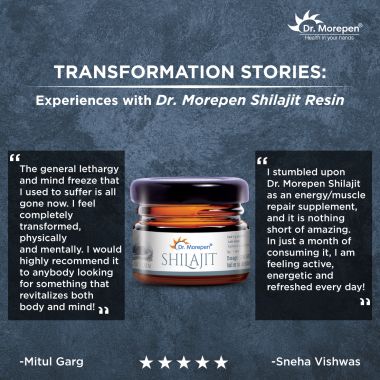 Dr. Morepen: Natural & Pure Himalayan Shilajit Resin - 126 gm