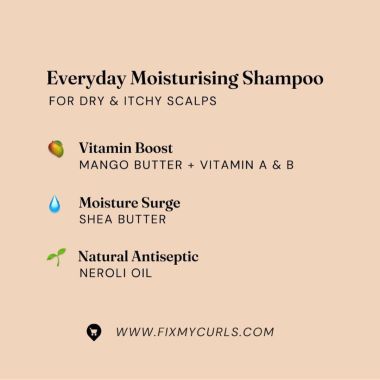 Fix My Curls : Everyday Moisturizing Shampoo for Curlyand Wavy Hair - 100ml