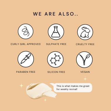 Fix My Curls : Moisture Melt Deep Conditioning Hair Mask With Maracuja Oil, Banana Extract and Shea Butter for Curly and Wavy Hair -300gm