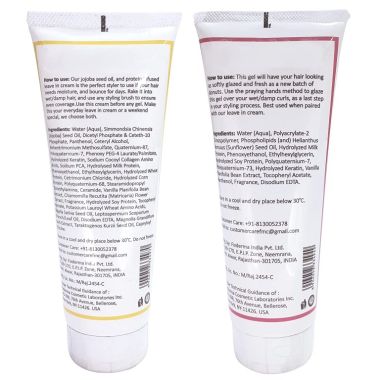 Fix My Curls : Travel Size Styling Bundle With Defining Hair Gel And Leave In Cream - 50gm each