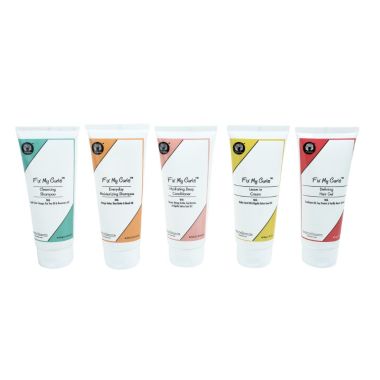Fix My Curls : Everyday Moisturizing Shampoo, Cleansing Shampoo, Hydrating Deep Conditioner, Defining Hair Gel And Leave In Cream - 50gm Each 5 Step Pack