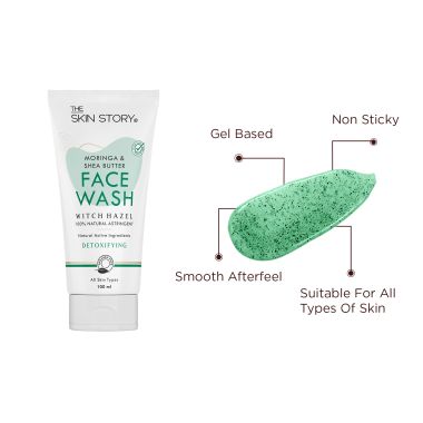 The Skin Story: Moringa & Shea Butter Facewash - Detoxifier - 100 ml