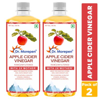 Dr. Morepen: Apple Cider Vinegar With 2x Mother Raw & Unfiltered - Buy 1 Get...
