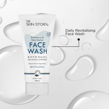 The Skin Story: Shea Butter & Blueberry Facewash - Revitaliser - 100 ml