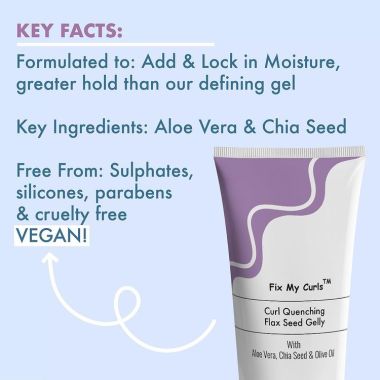 Fix My Curls : Curl Quenching Flax Seed Gelly For Curly And Wavy Hair - 100gm